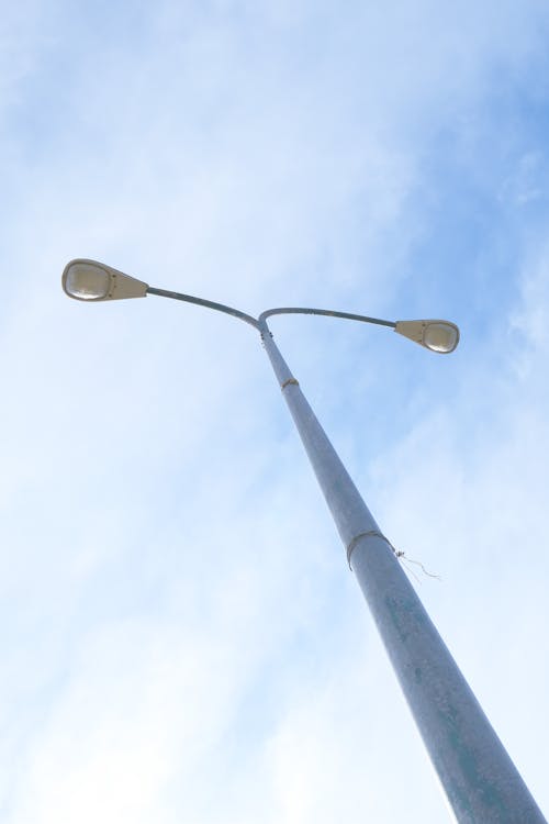 Low Angle Shot of a Street Light 