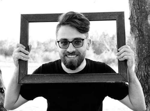 Fotos de stock gratuitas de barba, blanco y negro, escala de grises