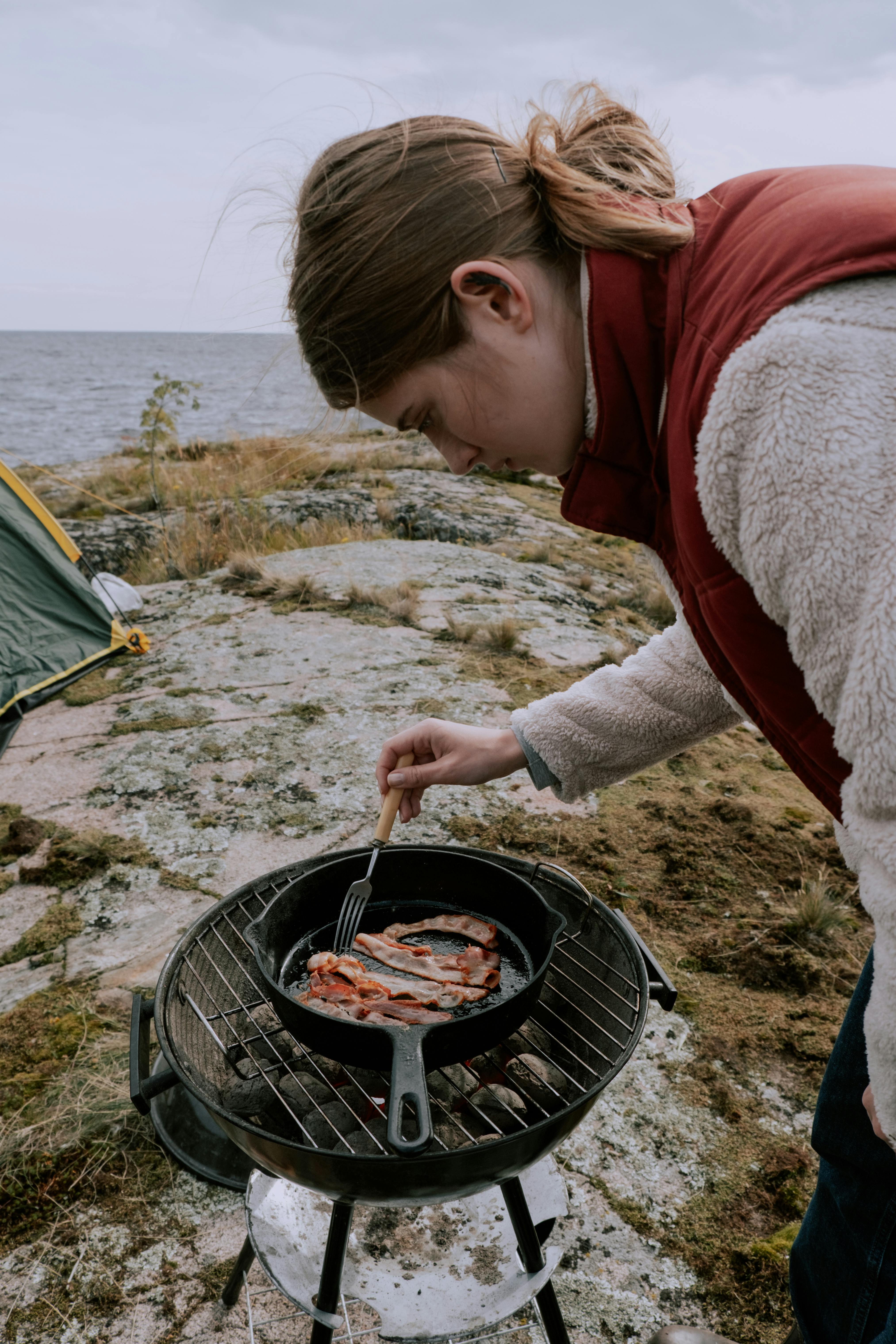Cooking Strong-Smelling Food in the Main Camp Area