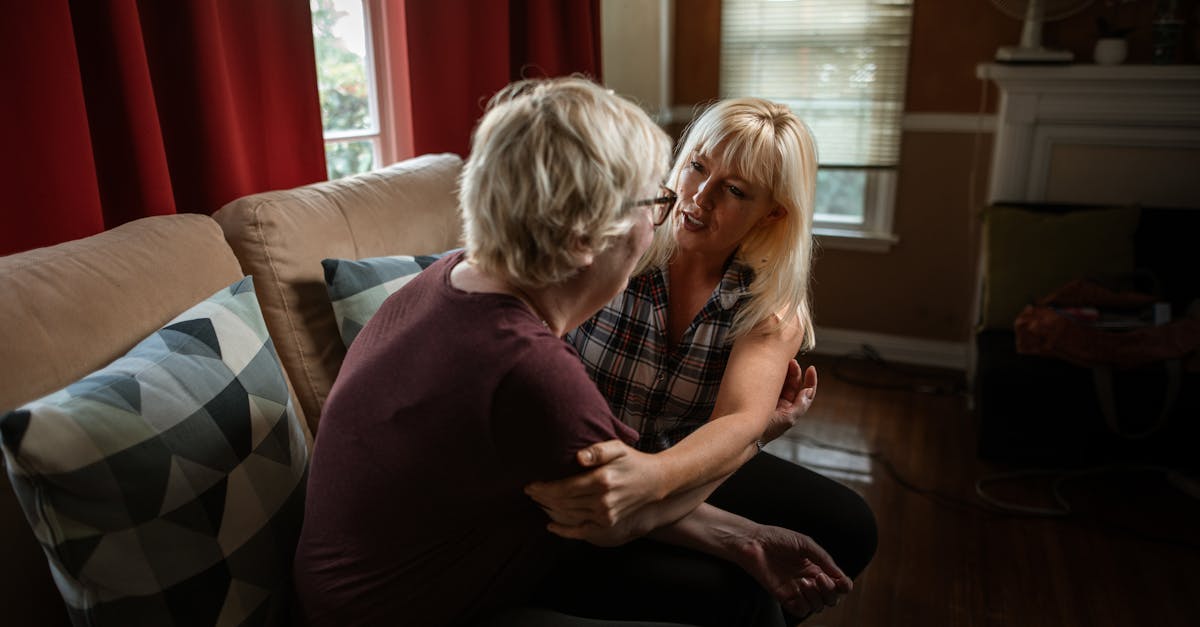 Emotional Support Scene With A Person Comforting Another In Distress