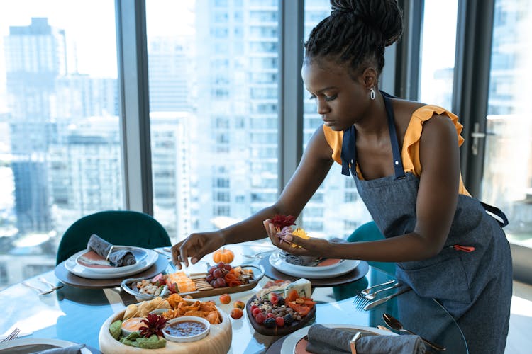 Woman Preparing Food