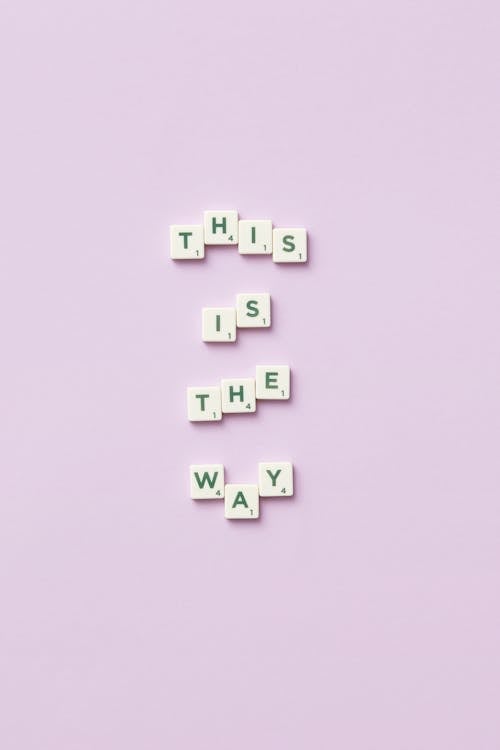 Words Arranged from Scrabble Letters