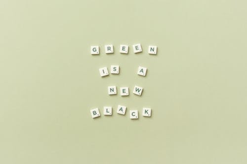 Square Letters Arranged to Make Words