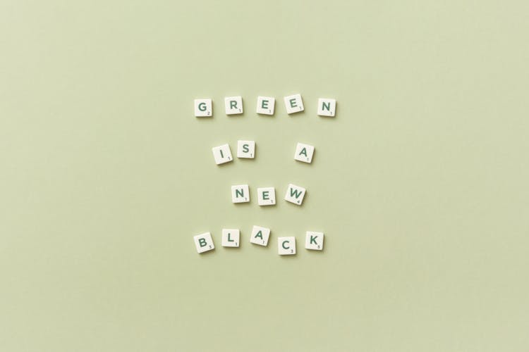 Square Letters Arranged To Make Words