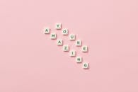 Letters Arranged Diagonally to Make Words