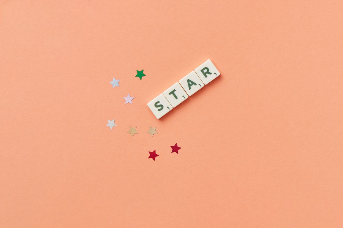 scrabble letters STAR rating