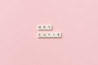 A Phrase on a Pink Background