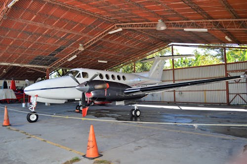 Airplane in a Hangar