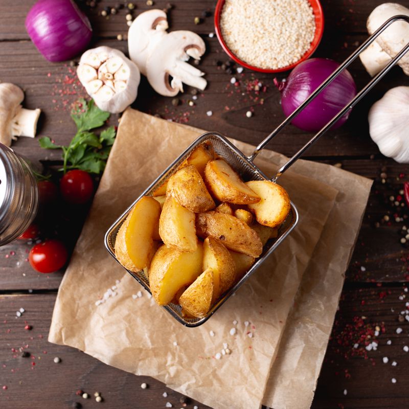 Herbed Potato Wedges with Garlic
