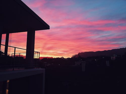 Бесплатное стоковое фото с голубой, закат, красивое небо