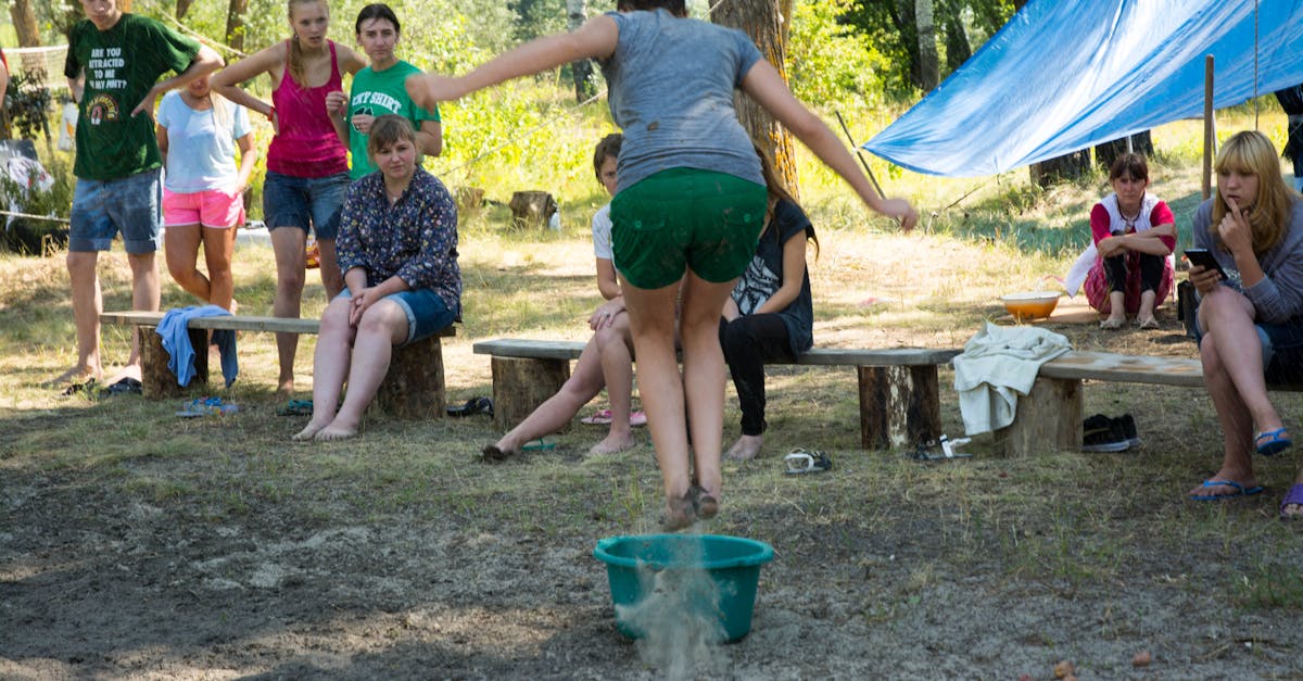 Free stock photo of camp, dip, forest