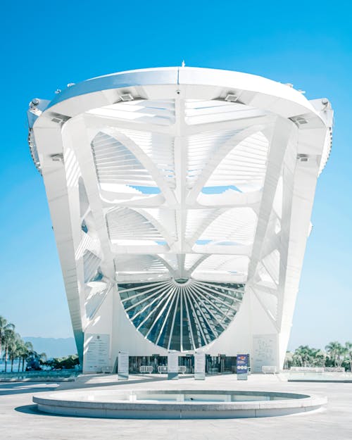 Facade of a White Modern Building