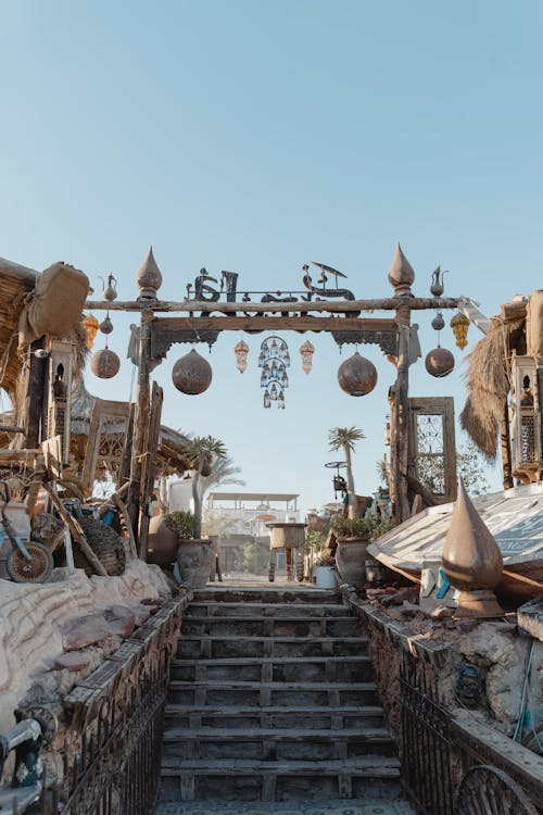 Kostenloses Stock Foto zu Ägypten, blauen himmel, bogen