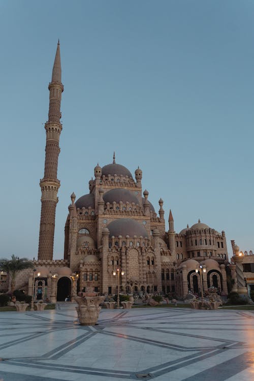 Facade of the Al Sahaba Mosque in Sharm Al Shiekh, Egypt