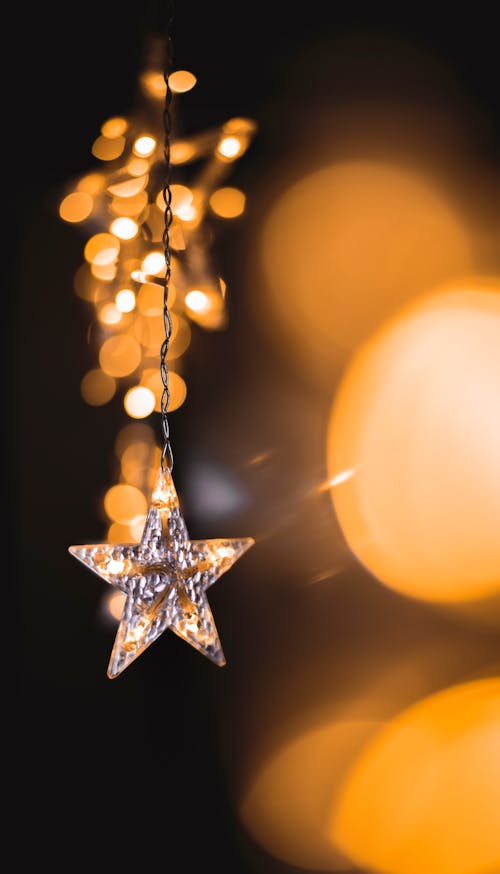 Fotos de stock gratuitas de adorno de navidad, amarillo, brillante