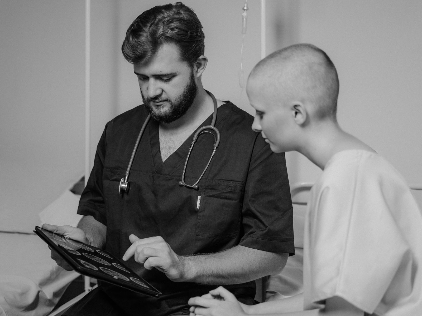 Doctors and clinical staff collaborating in a modern healthcare practice