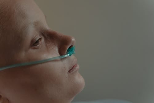 Patient Wearing Oxygen