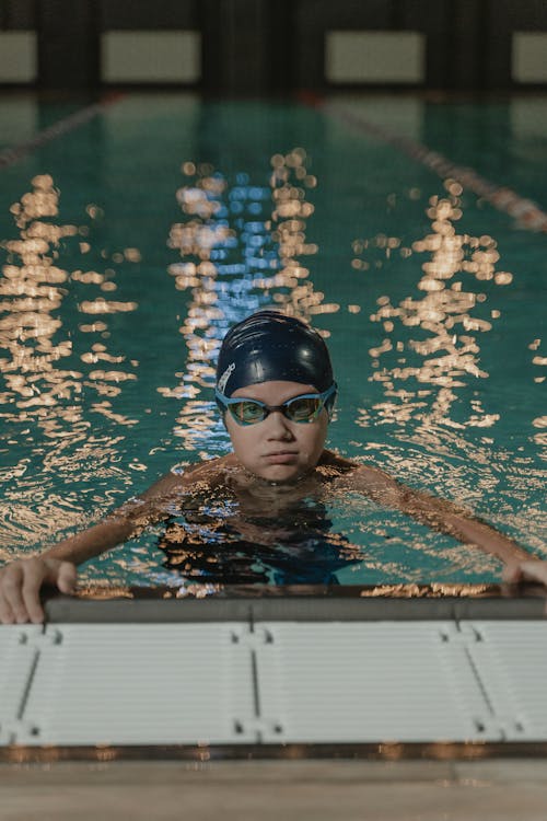 Imagine de stoc gratuită din atlet, băiat, cască de înot