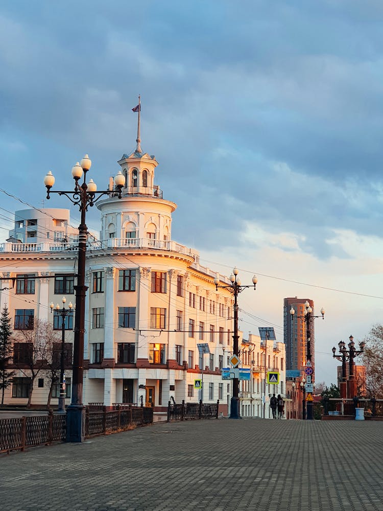 City Street In Khabarovsk, Russia