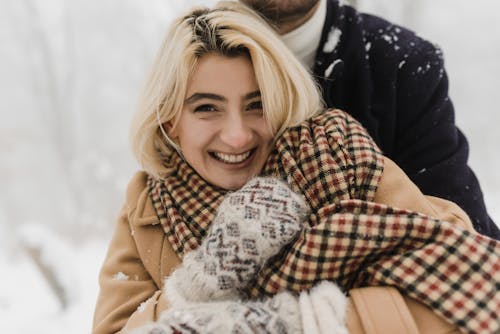 A Woman in Brown Coat