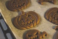 Brown Cookies on White Textile