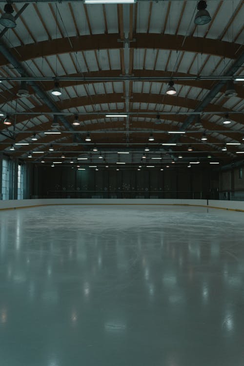 Empty Ice Skating Rink 