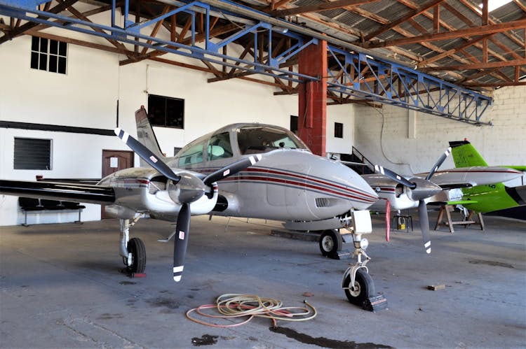 Photo Of An Aircraft In A Hangar