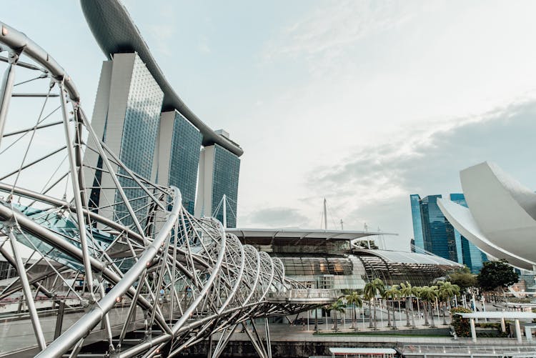 Skyline At Marina Bay Sands In Singapore