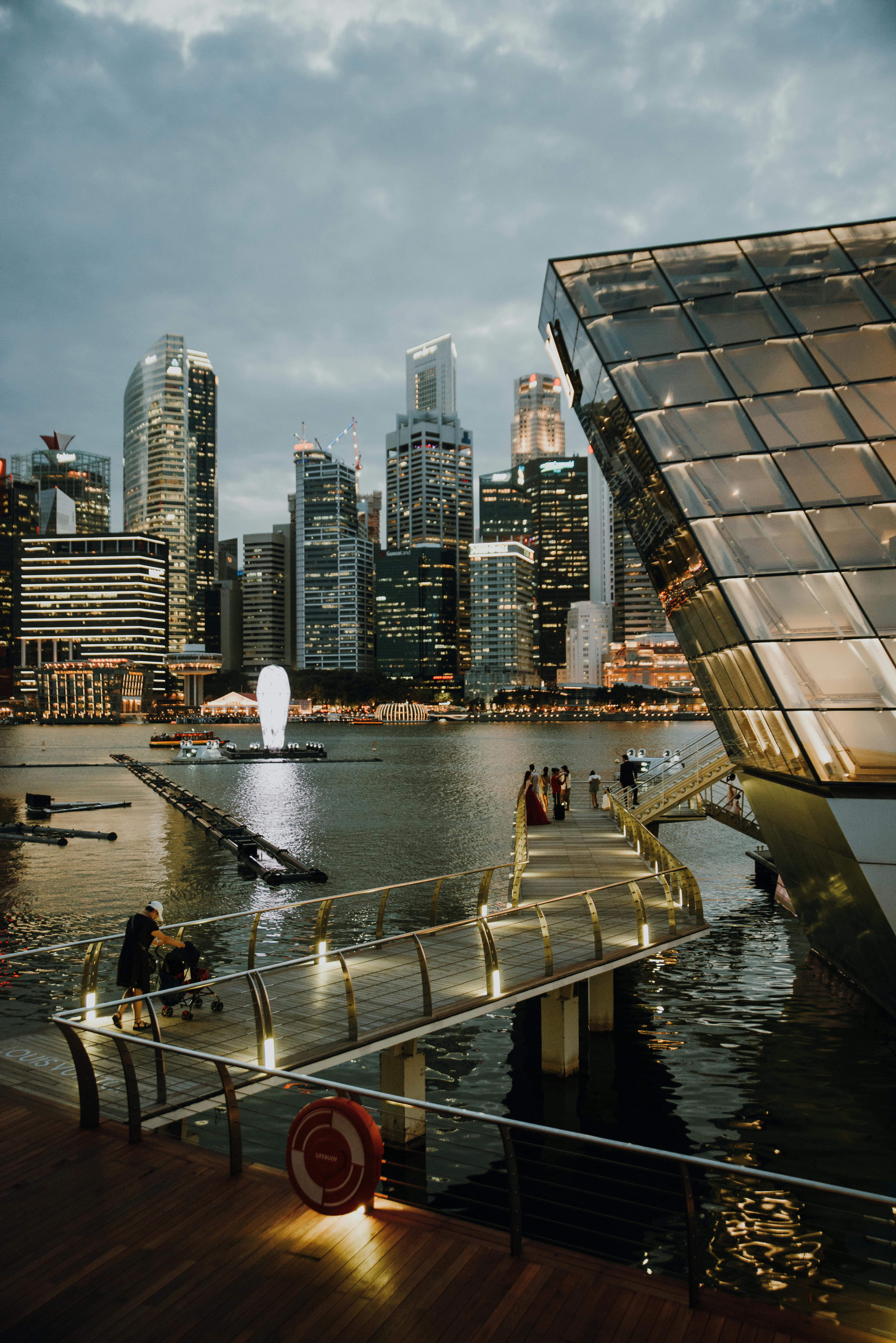 Louis Vuitton Building Marina Bay Singapore High-Res Stock Photo