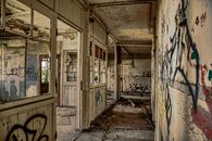 Brown Wooden Door in a Room