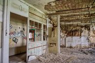 White Wooden Door With Graffiti