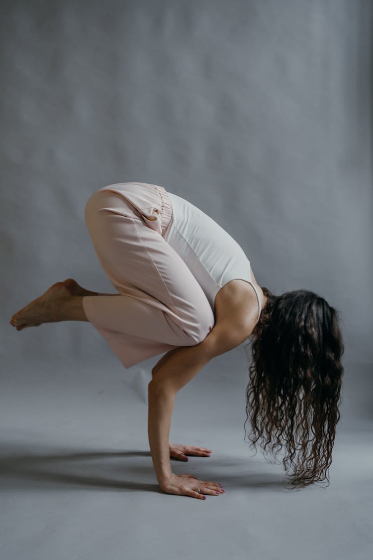 Woman Balancing Herself