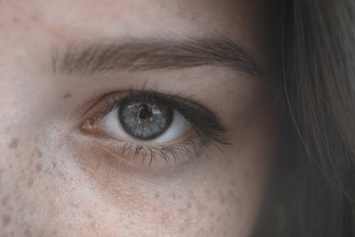 Persons Eye in Close Up Photography