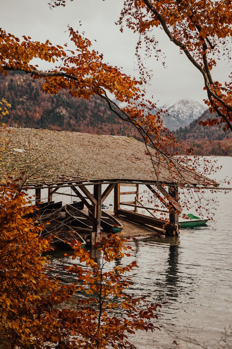 Wooden Boats On The Lakeside