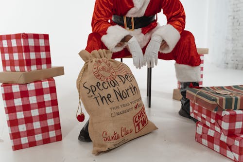 Free A Santa Bag with Christmas Presents Stock Photo