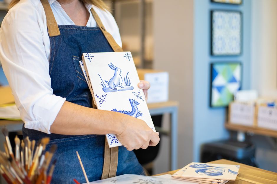 10. Hand-Painted Tiles