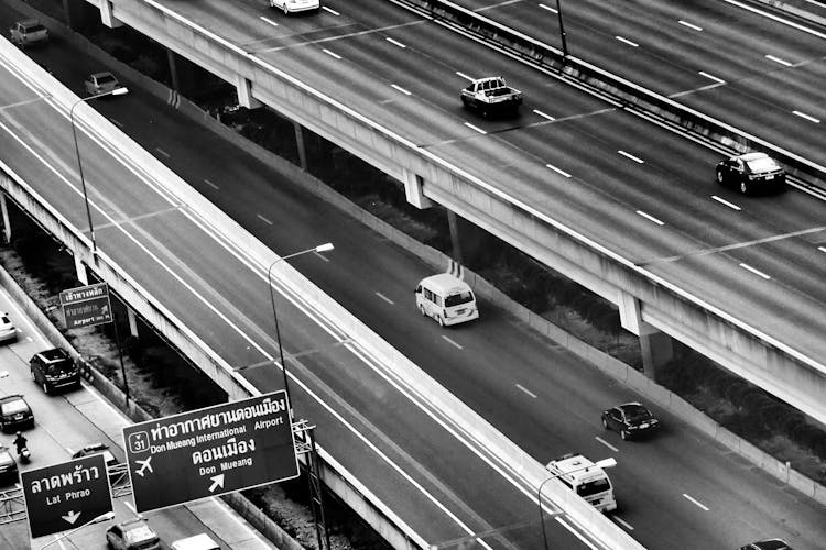 Aerial Photo Of Highway In Thailand 