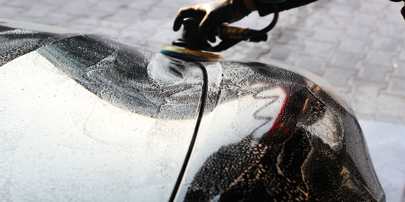 Machine polishing work restoring optical clarity