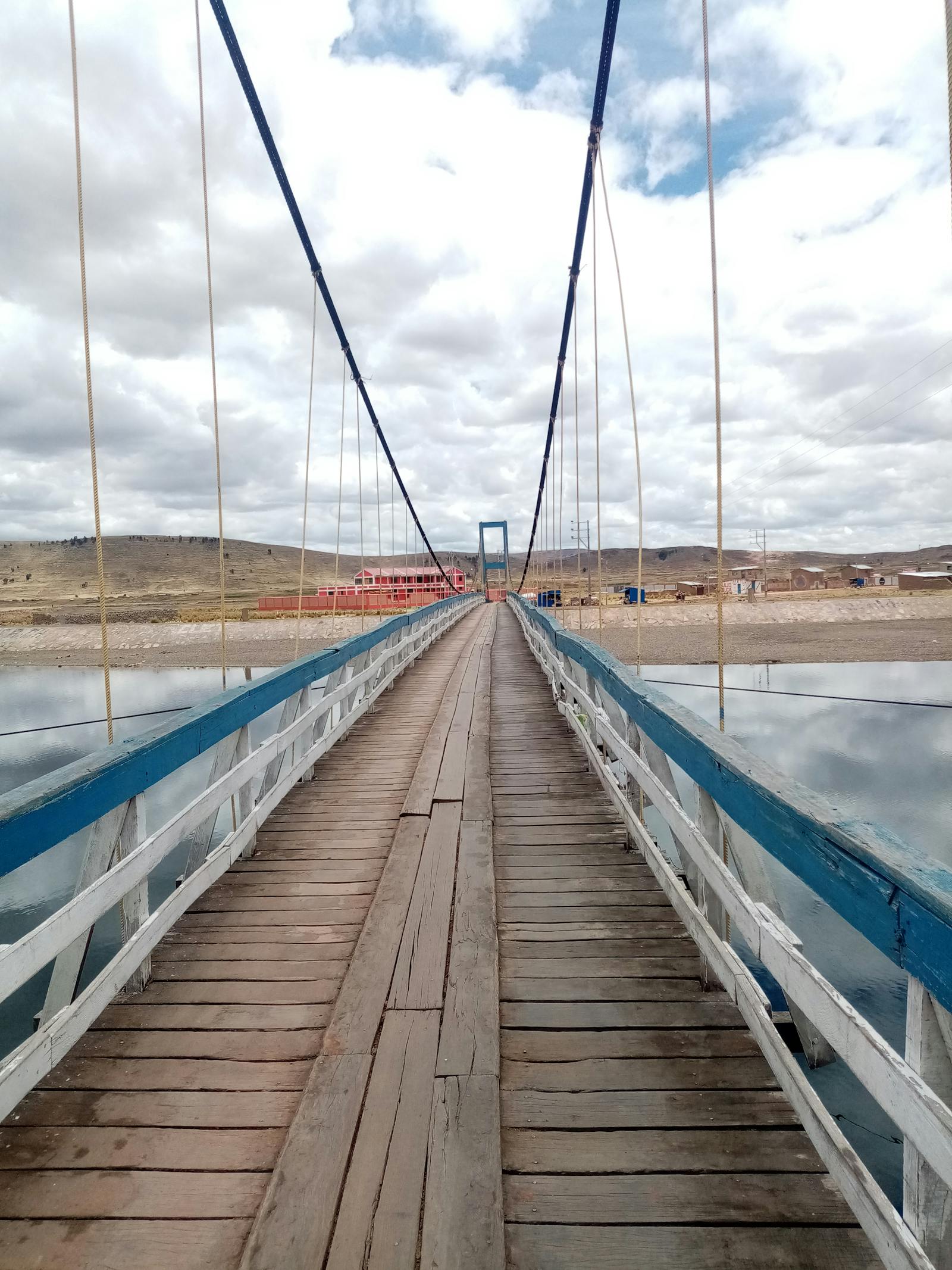 Narrow lane in an urban settlement with houses close together