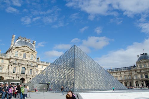 盧浮宮博物館, 金字塔 的 免費圖庫相片
