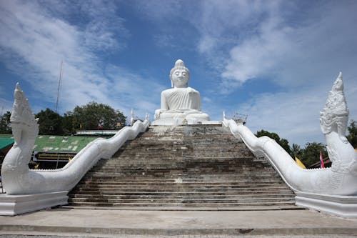 Free The Big Buddha Under Blue Sky Stock Photo