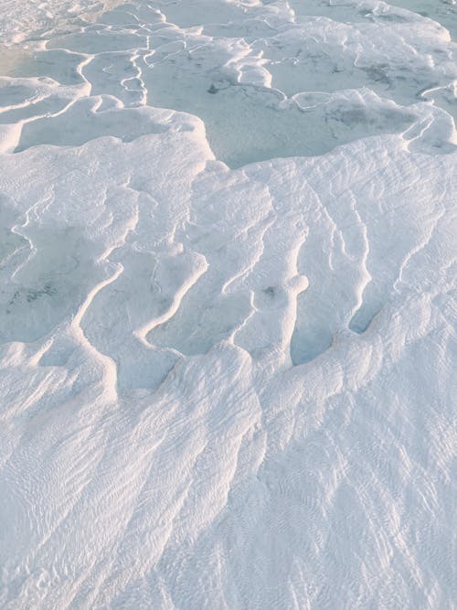 Photo of a Land Covered with Ice 