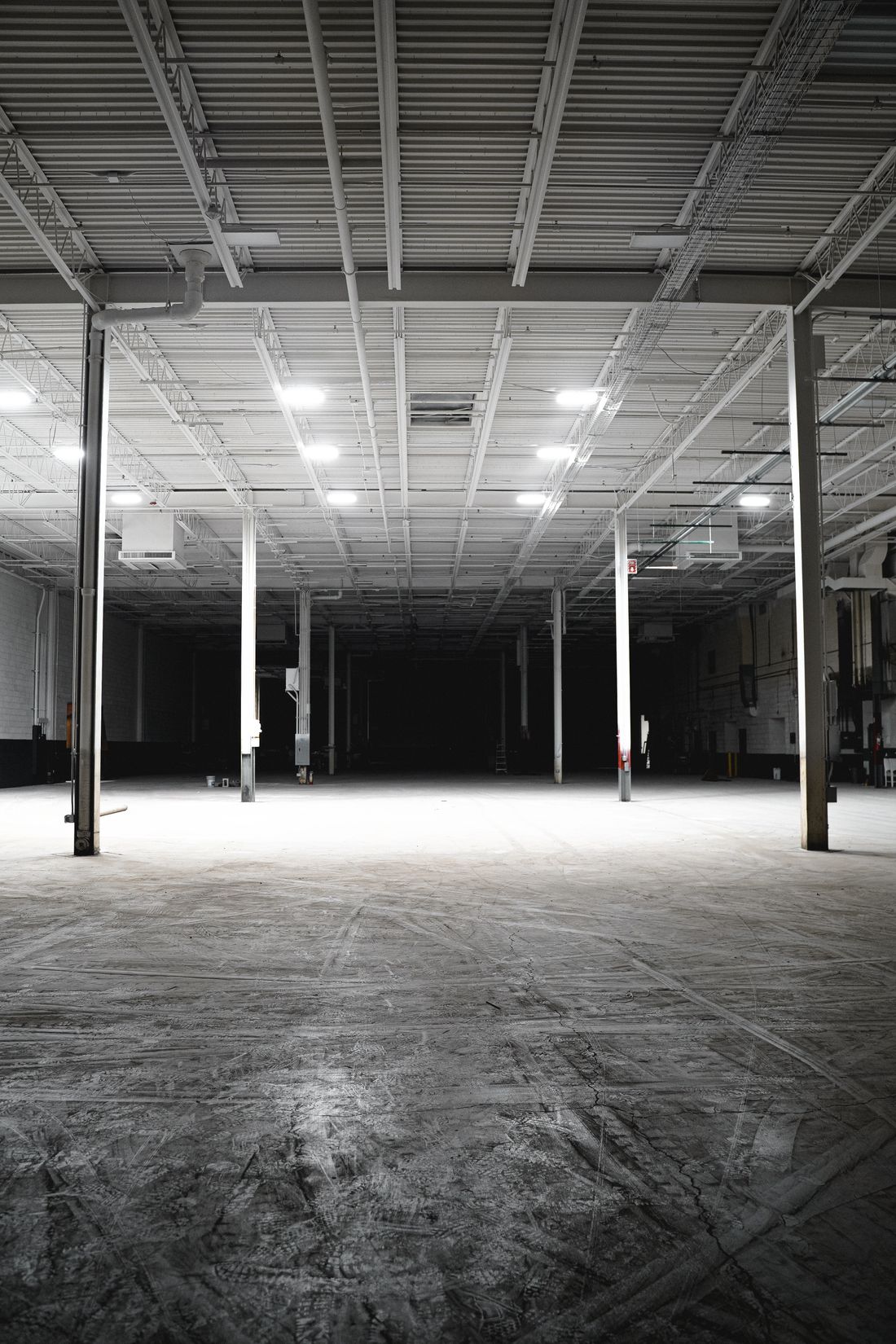 Warehouse space ready for lease-up
