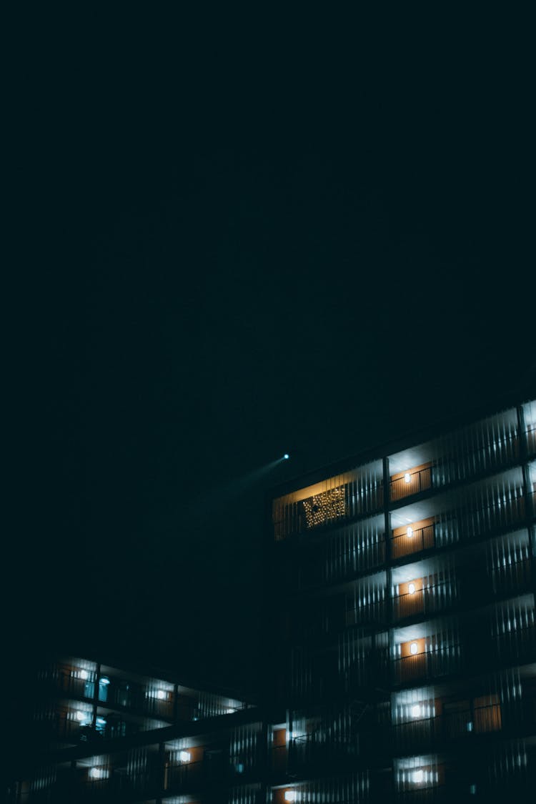 Residential Building At Night