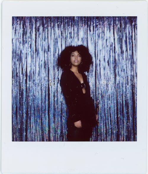 
An Instant Photo of a Portrait of a Woman