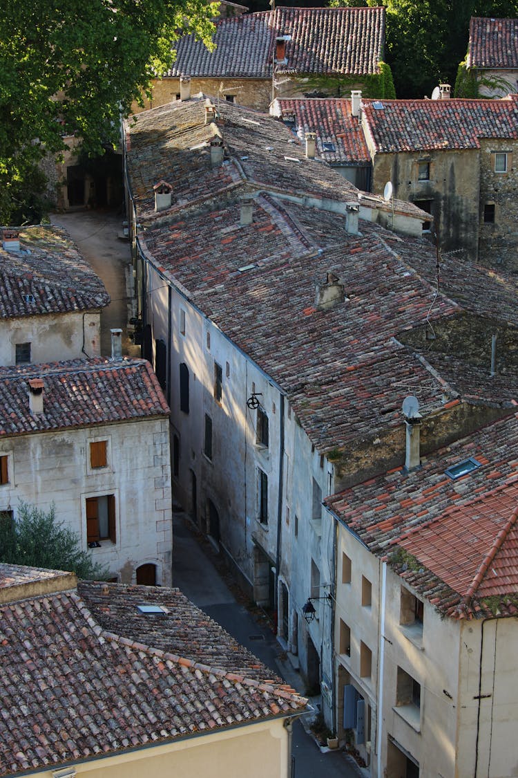 Concrete Houses With Identical Roofs