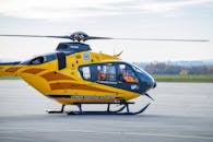 A Person Inside the Air Ambulance Service