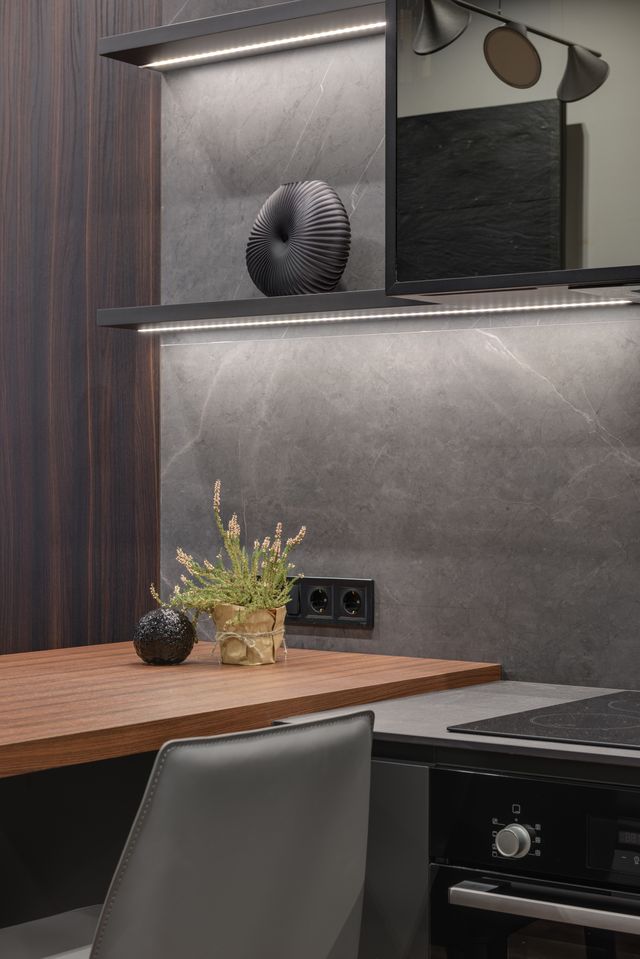 Compact apartment kitchen similar to homes with Amana appliances we repair in The Colony, TX