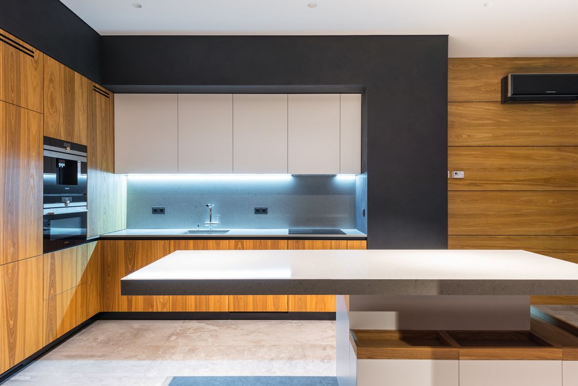 Task Lighting with LED Strips in Cooking Area