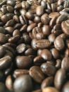 Roasted Coffee Beans in Close-Up Photography